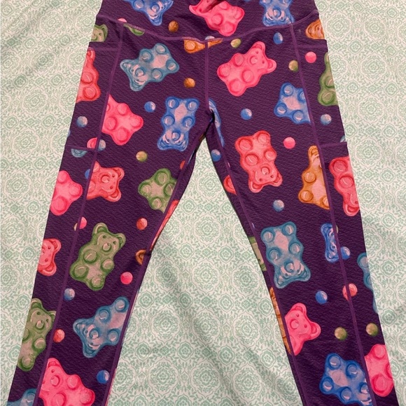 Colorful Gummy Bear Print Women's Pants - Picture 1 of 4
